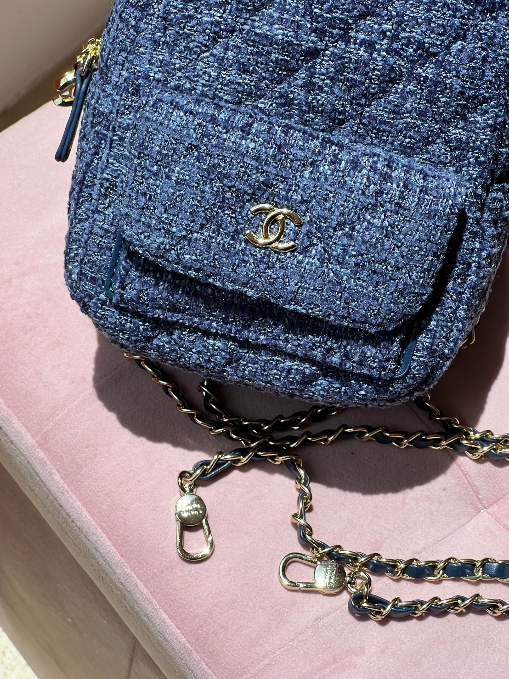 Chanel Blue Back Pack