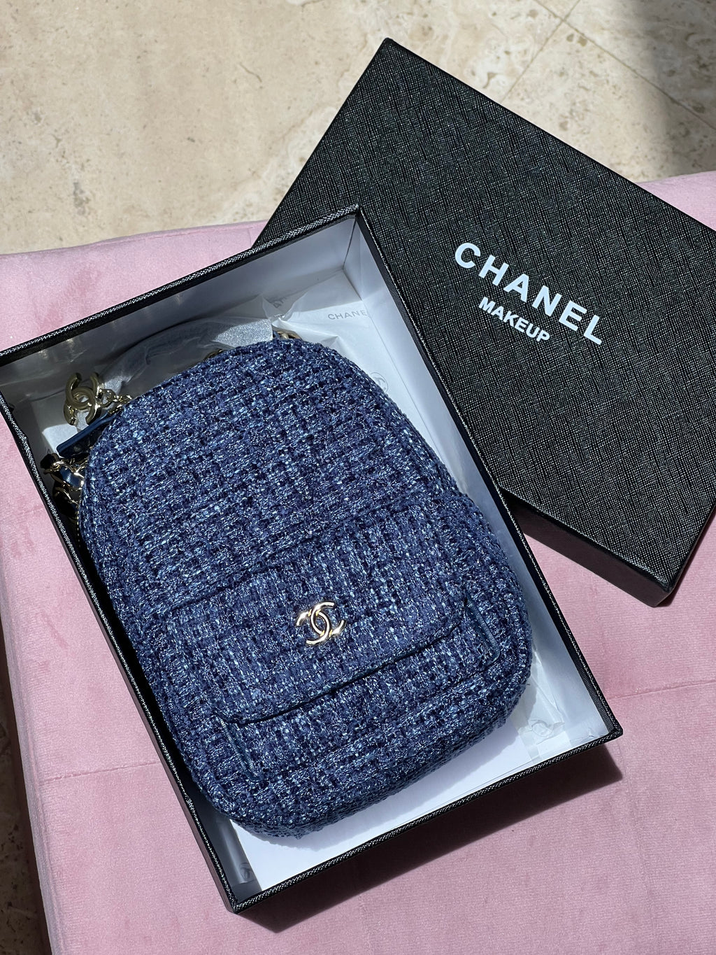 Chanel Blue Back Pack