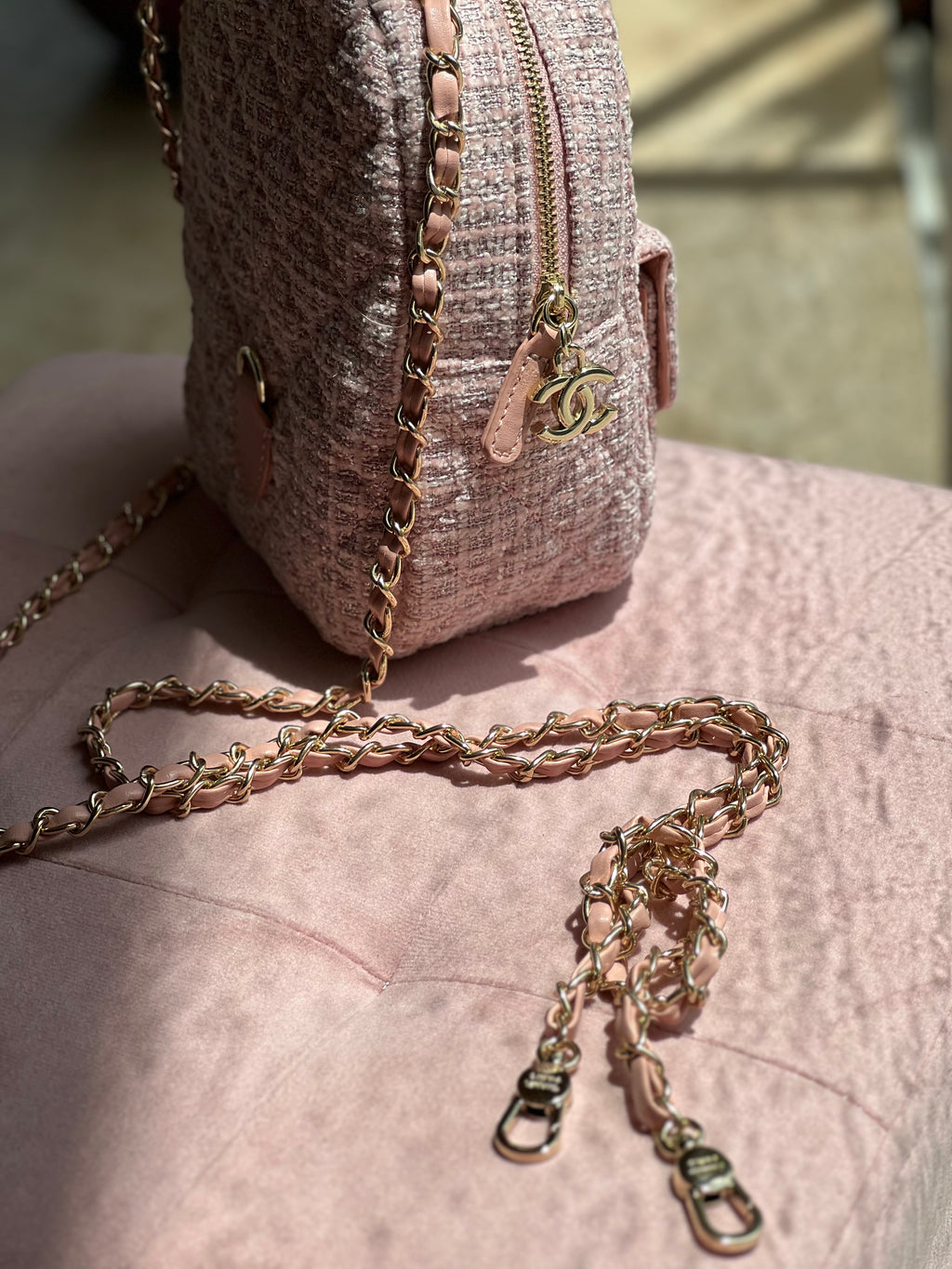 Chanel Pink Back Pack