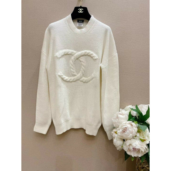 Chanel White Sweather
