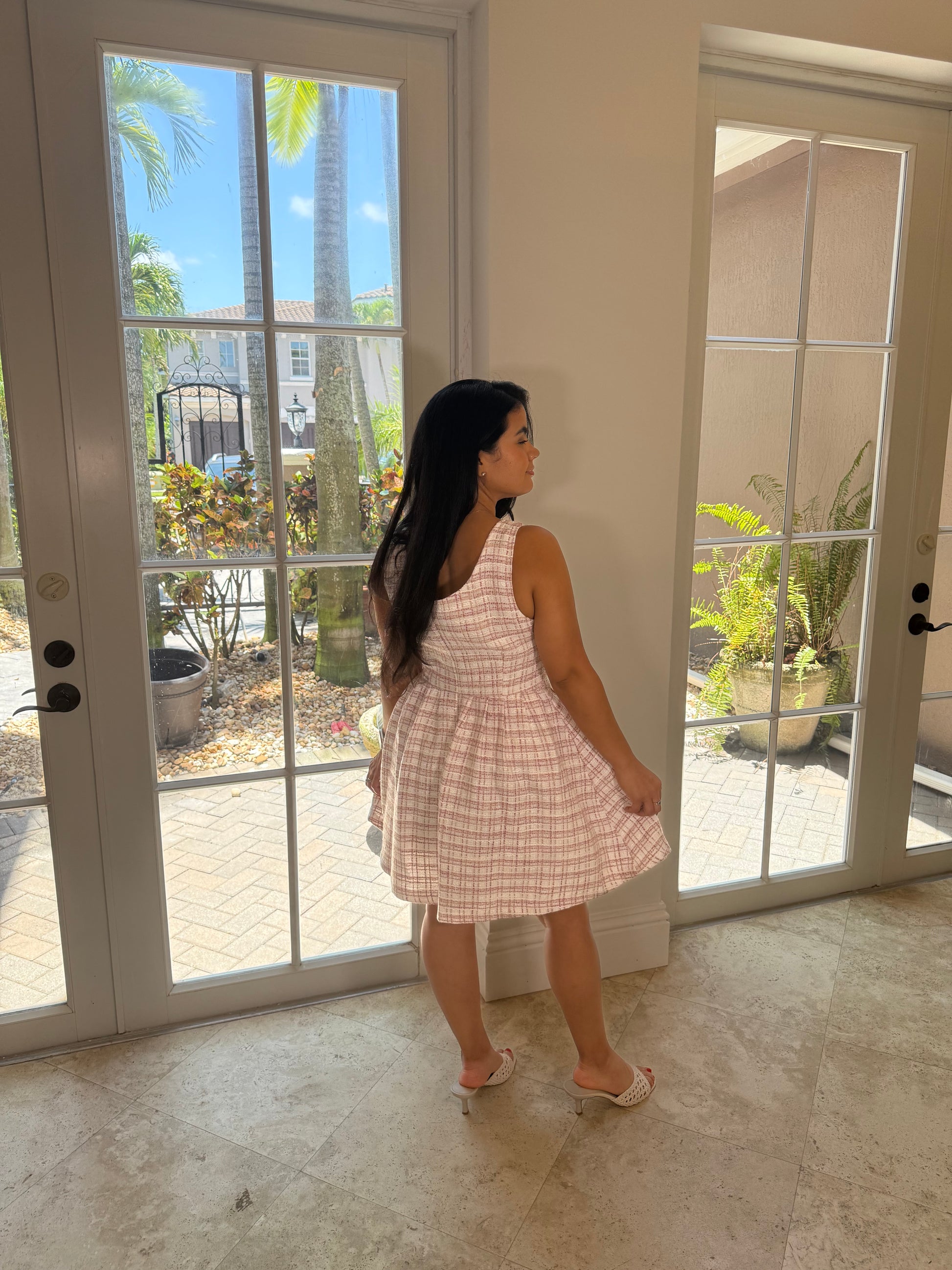 Tweed Button up Dress
